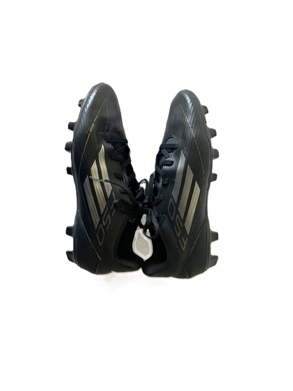 Adidas F50 FibERSKIN Soccer Cleats | Black/Gold | US 8.5 | FG